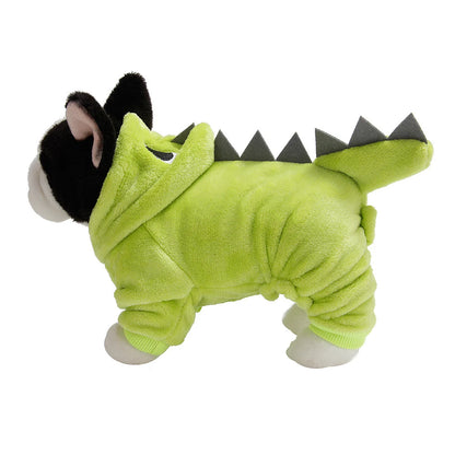 Winter Jacket For Dog Small Dog Coat Dinosaur Dogs Costume Christmas Outfit For Pet Medium Dogs Clothes Chihuahua Puppy Sweater