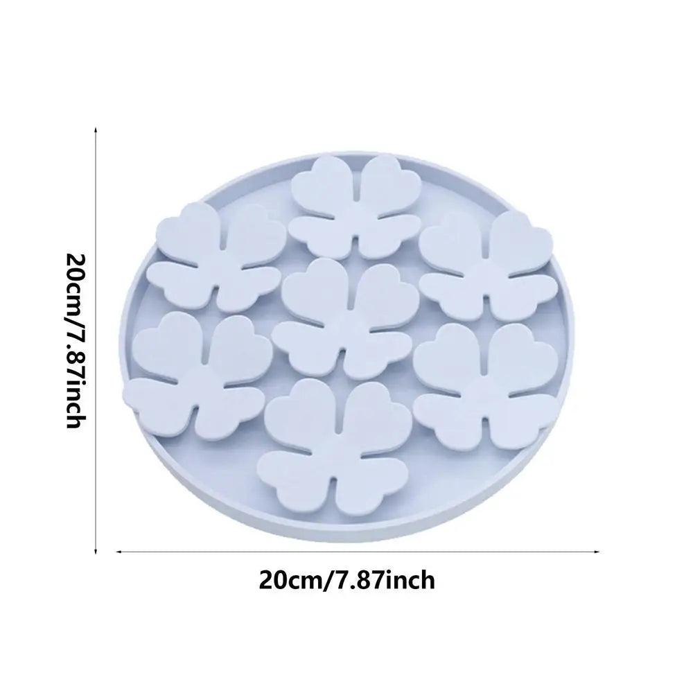 Lick Mat For Dogs Suction Dog Butter Lick Pad Raised Flower Design Dog Puzzle Bowl For Boredom Relief Floor Or Wall Treats