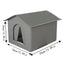 Outdoor Cat House Foldable Warm Pet Cave For Winter Waterproof Rainproof Kitten Cave Pet Tent Bunny Bed For Feral Cat Puppy