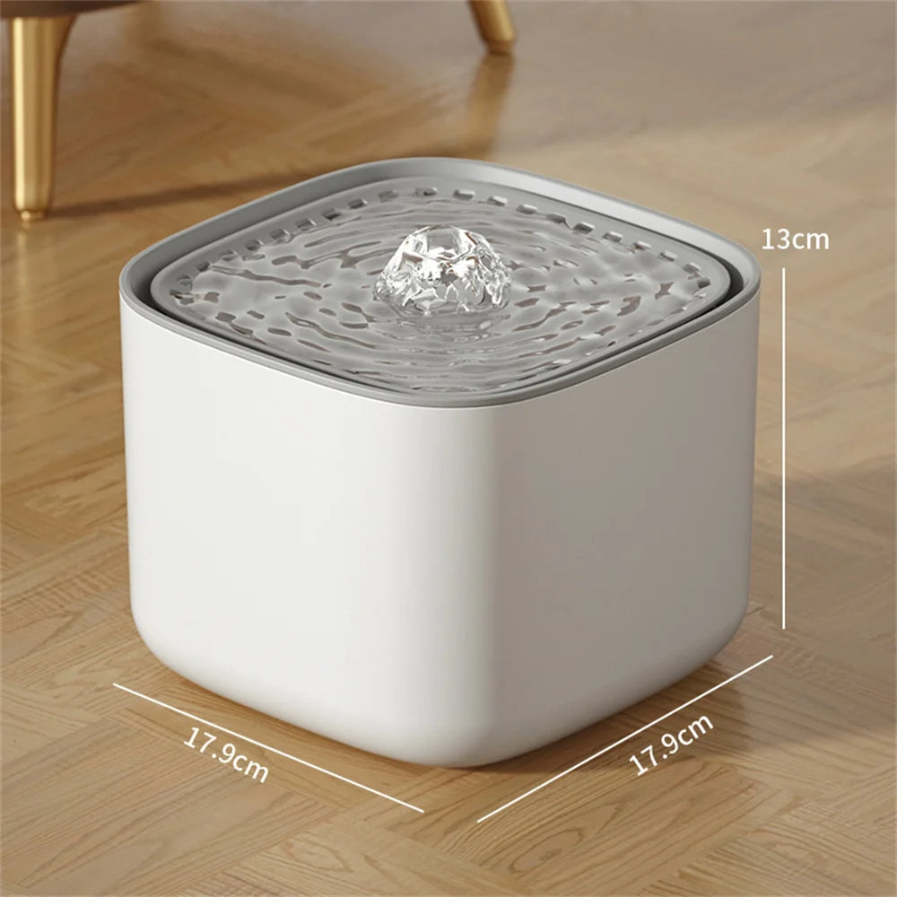 New Cat Water Fountain Ultra Quiet 3L Large Capacity Pet Auto Drinking Dispenser for Cats Dogs Inside Detachable Easy to Clean