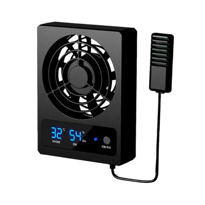 Smart Cooling Fan For Reptile Tank With LED Display Ventilation Fan For Reptile Enclosure Dehumidifier For Rainforest Terra X2J2