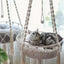 New Pet Hammock Cat Swing Hand Woven Cotton Rope Cats Hanging Basket  Kitten Hanging String Den Indoor Pend Nest Pets Supplies