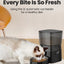 ROJECO Automatic Pet Feeder Button Version Auto Cat Food Dispenser Accessories Smart Control Pet Feeder For Cats Dog Dry Food