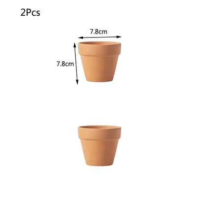 Red Mud Aquarium Decoration For Water Grass Fish Tank Mini Pot Polka Water Potted Planting Cylinder Cup Ceramic Flowerpot New