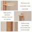 Cat Wall Furniture Scratching Post Cat Hammock with Wooden Structure Cat Ladder for Kitten Cat Tree Tower for Cat Play and Relax
