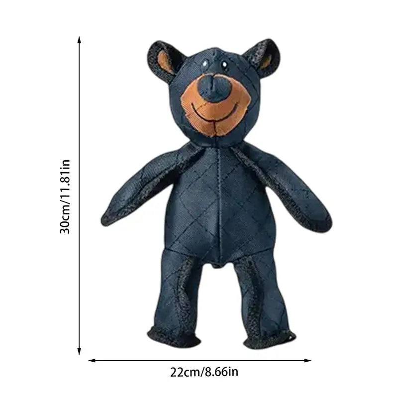 Dog vocal interactive plush toy Plush Squeaky Teething Toy Interactive Dog Toy Cleaning Teeth Anti Bite Abreact Plaything Bear