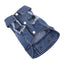 Dog Cat Clothes Jeans Jacket for Small Medium Dogs Beagle Yorkie Chihuahua Dark Wash Denim Coat Spring Autumn Pet Apparel