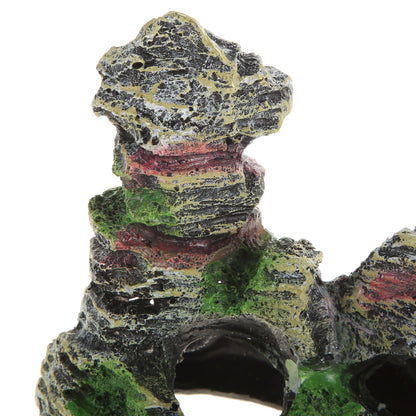 UXCELL Artificial Resin Rockery Fish Tank Landscape Aquarium Decor Mountain Hiding Cave Pet Supplies Ornament Accessories