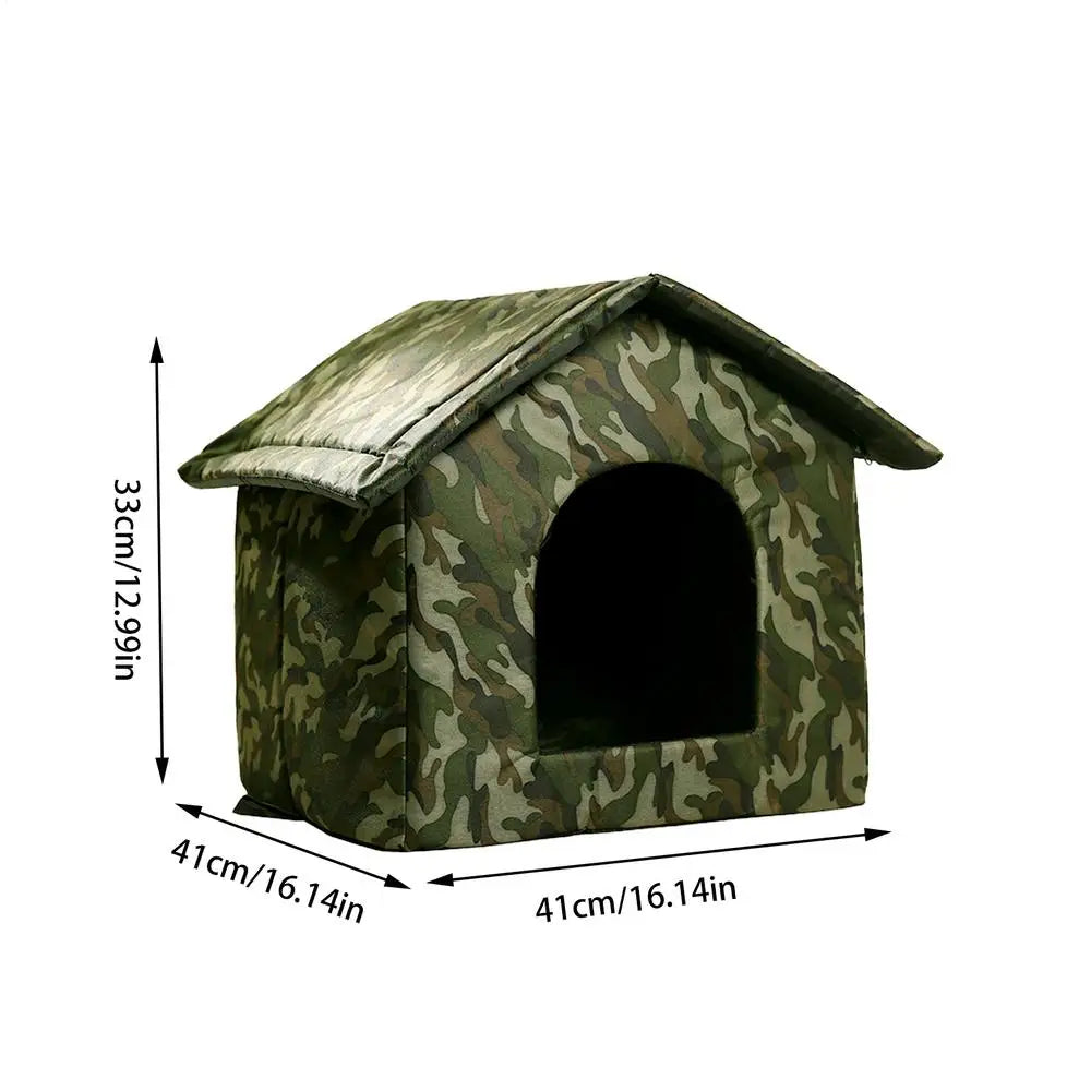 Outdoor Dog Bed Waterproof Roof Bed Waterproof Warm Dog Kennel Winter Tent Dog Nest Thickened Cold-Proof Nest Cat House