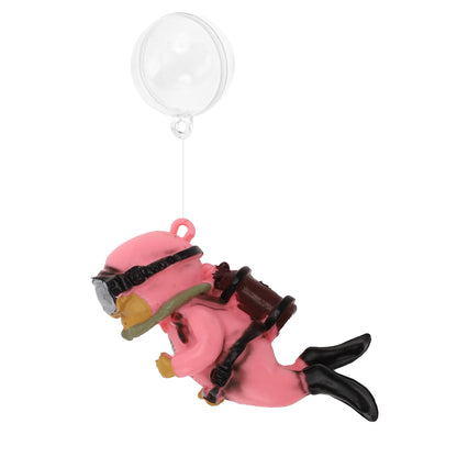 UXCELL Mini Diver Aquarium Decorations Floating Diver Aquarium Ornaments Cute Simulated Frogman Figurines Fish Tank Decor