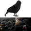 Simulation Black Crow Raven Bird Repellent Pest Control Halloween Artificial Crow Raven Prop Horror Scary Garden Decorations