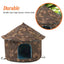 Cat House Dog Nest Waterproof Outdoor Winter Warm Pet Cave Insulated Outside Cat House Home Foldable and Washable Pet House