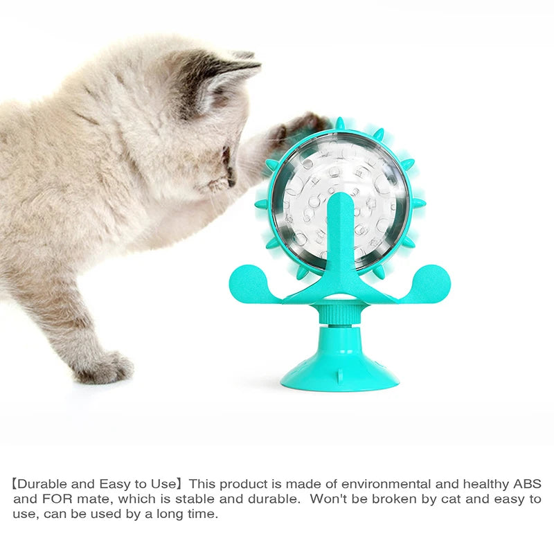 Dog Cat Feeding Interactive Wheel Toys Pet Leaking Food Training Ball Slow Dog Feeder Funny Dog Wheel Pet Products