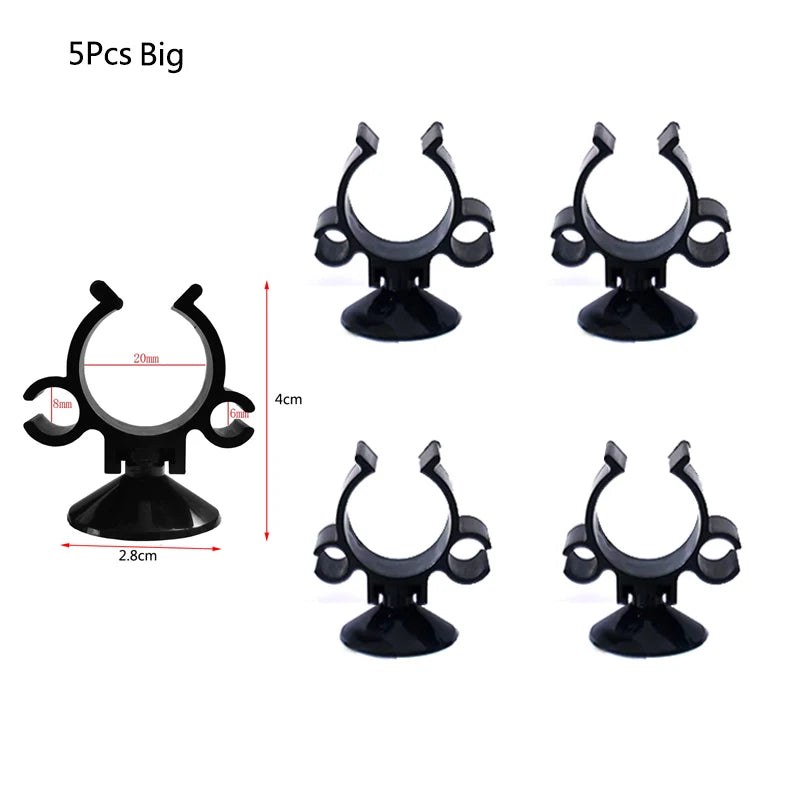 5Pcs Aquarium Suction Cup Clip Fish Tank AirLine Tube Oxygen Hose Pump Power Cord Buckle Wire Finisher Suction Cups  6/16/20mm