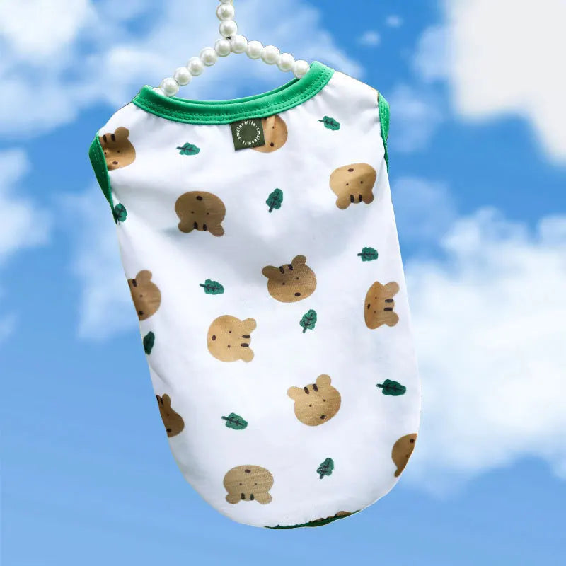 Large dog Summer  Tank Top Outdoor Breathable Short Sleeve Big dog  Pet Teddy cat Clothing T-shirt dog shirt  puppy clothes