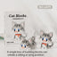 Cute Cat Meow Series Tiny Particle Orange Cat Building Blocks Ragdoll Silver Gradient Cow Building Block Toy