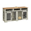 Cross-border Amazon Pet Furniture Dog Cage Wooden Iron Wood Kennel Double Door TV Cabinet Indoor Pet Cabinet Box