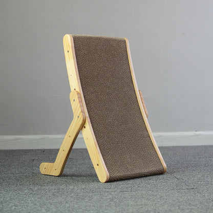 Wooden Cat Scratcher Scraper Detachable Lounge Bed 3 In 1 Scratching Post For Cats Training Grinding Claw Toys Cat Scratch Board