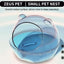 Small Animal Habitat Transparent Hamster Bed With Larger Capacity Wrap-Around Curved Design Hamster Bathtub And Bathroom
