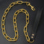 Chain Dog Leash Chew Proof, Metal Slip Chain Dog Leash with PU Handle, Heavy Duty Leashes for Medium Large Dogs Training Walking