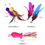 9 Pack Colorful Feather Replacement Head Funny Cat Stick Tassel Feather Feather Fishing Rod Cat Toy Set Cat Toys Interactive