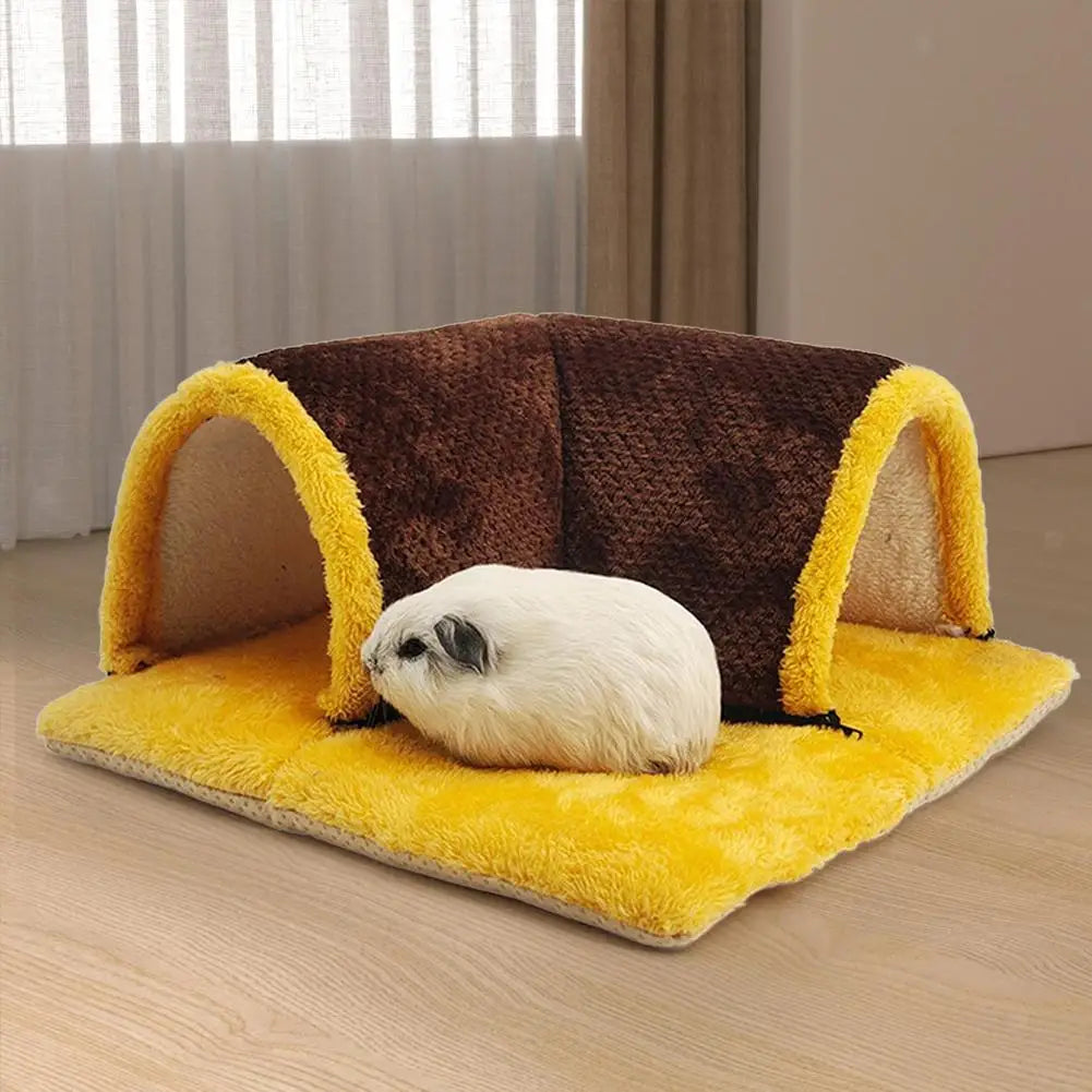 Squirrel Hamster Rabbit Chinchilla Play Blanket 90 Degree Right Angle Channel Thickened Sponge Hair Small Animal New Home