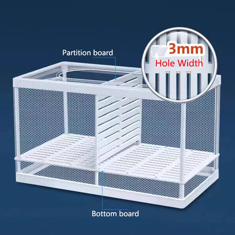 Plastic Aquarium Fish Breeding Isolation Box Fish Tank Aquarium Breeder Hatching Incubator Fish Tanks Isolator Feeding Accessory