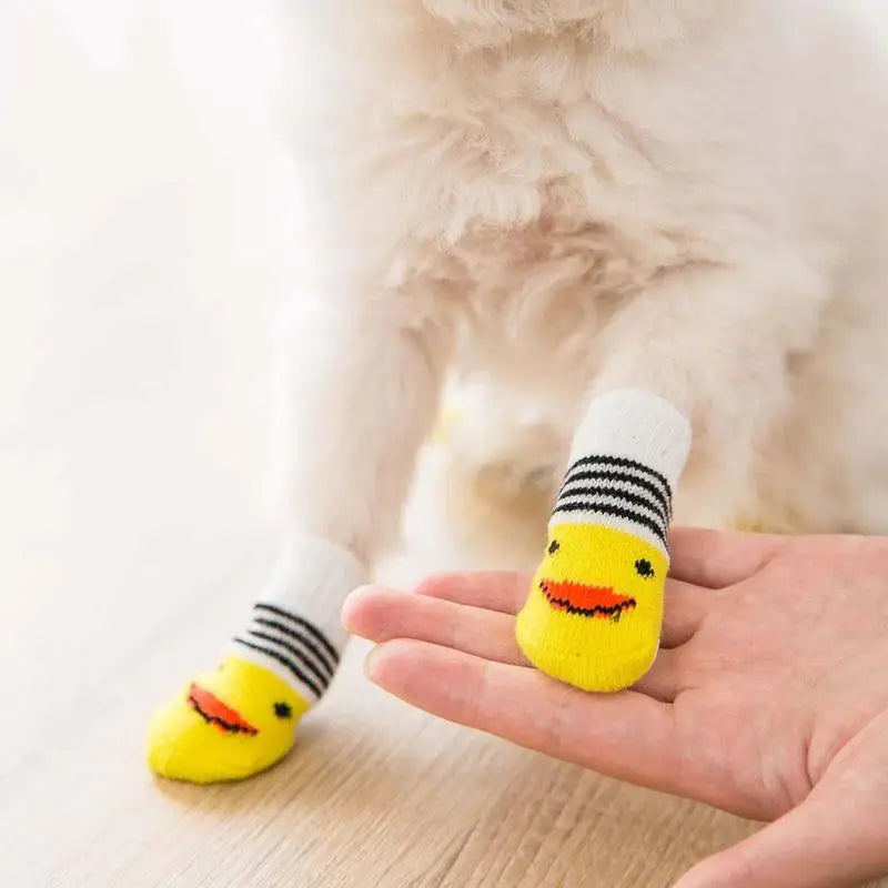 Dog Grip Socks Anti-Slip Dog Socks Strong Grips Traction Control For Indoor On Hardwood Floor Wear Suitable For Small Medium And