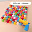 Cat Toys Interactive Launch Training Cat Toys Cat Supplies Creative Mini Pompoms Games Stretch Plush Ball Toys Pet Accessories
