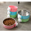 Pet Bowl Can Hang Stationary Dog Cage Bowls Stainless Steel Dog Cat Hanging Bowls Feeding Container for Small Dogs Accessorie