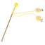 Cat Teaser Wand Kitten Stick Toy Cat Fishing Pole Toy Cat Teaser Toy With Bell And Chrysanthemum Pendant Promotes Cat Exercise