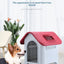 Plastic Dog Kennels Pet House with Door Modern Detachable Outdoor Indoor Waterproof Pet Houses