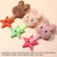 Pet Dog Sound Squeaky Toys Dog Chew Toy Cute Plush Chew-Resistant Squeaky Toys Puppy Sound Oral Care Soft Dog Supplies Pet Toys