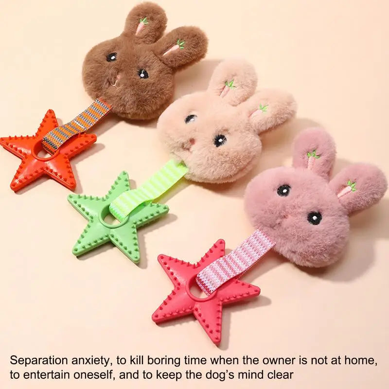Pet Dog Sound Squeaky Toys Dog Chew Toy Cute Plush Chew-Resistant Squeaky Toys Puppy Sound Oral Care Soft Dog Supplies Pet Toys