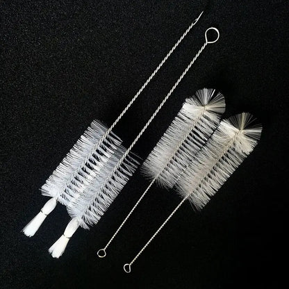 Nylon Aquarium Brush Tube Pipe Filter Cleaning Brushes Stainless Steel Water Filter Hose Flexible Aquarium Cleaner Accessories