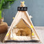 NK0 Internet celebrity ins pet tent teddy kennel corgi dog bed cat litter four seasons medium and small dog semi-closed removabl