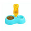 Dual Port Dog Automatic Water Dispenser Feeder Utensils Bowl Cat Drinking Fountain Food Dish Pet Bowl Raised Stand Dish Bowls