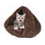 Hooded Cat Bed Cave Soothing Triangular Plush Cave Bed Cat Tent Semi-Open Winter Pet Supplies Creative Non-Slip Bottom For Pets