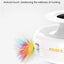 ROJECO 2 in 1 Smart Cat Toys Automatic Feather Fun Ball Toy Set For Cat Dog 5 Modes Electronic Interactive Pet Toy Accessories