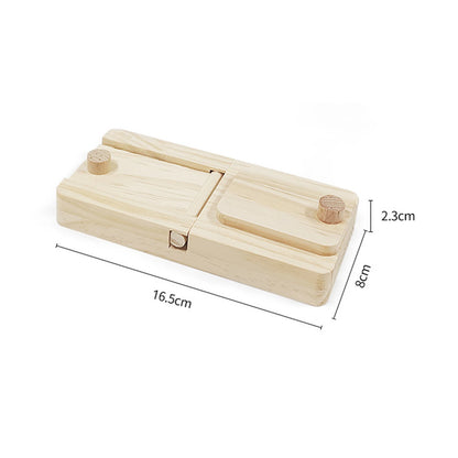 Wooden Enrichment Foraging Toy Chew Toys Funny Puzzle Game Feeding Toys for Bunny Hamster Chinchilla Small Pet Rabbit