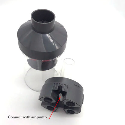 Aquarium Fish Poop Stool Toilet Manure Suction Separator Filter Collector Fish Tank Cleaning Sponges Filters Oxygen Increasing