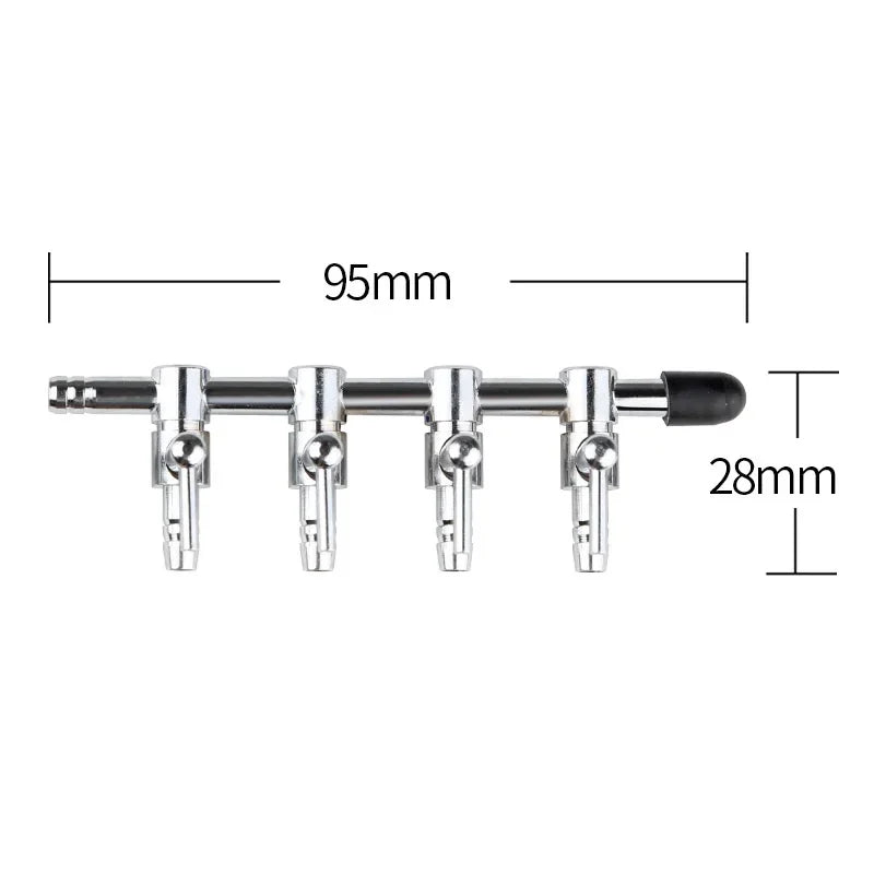 Aquarium 1-8 Way Air Splitter Valve Fish Tank Air Pump Flow Splitter Distributor Pump Valve Tap Lever Control Switch Valve