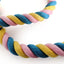 Pet Bird Bite Toys Parrot Color Cotton Rope Toys Elastic Parrot Climbing Toys Sturdy Bird Swing Harness Cage Pet Toy Swing Stand