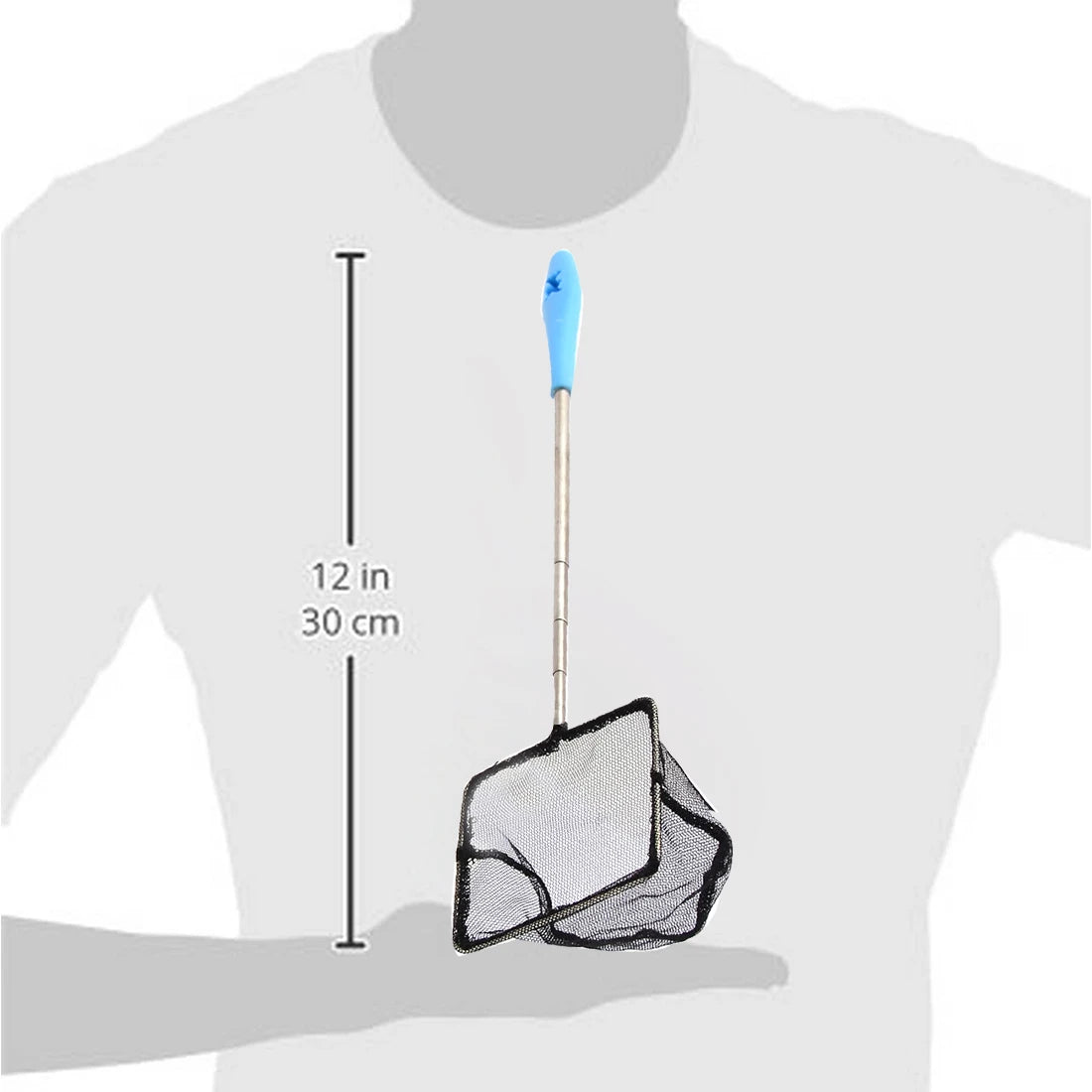 UXCELL Aquarium Fish Net Fishing Fine Net Mini and Shrimp Easy Grip Extendable Stainless Steel Handle Fish Tank Accessories