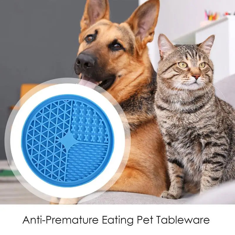 Food-Grade Silicone Dog Lick Mat Safe Soft Slow Feeders Dog Lick Pad Healthy Eating Non-Slip Dog Licking Mat Pet Feeding for Pet