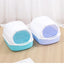 Kitty Sandbox Cat Litter Box Semi-enclosed Splashproof Cat Tray Cat Toilet Cleaning Basin Supplies Pet Toilet Kitten Tray Bedpan
