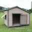 Outdoor dog house  large dog medium courtyard solid wood outdoor  sun protection rain protection villa Tongshen