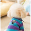 Velvet Warm Pet Cat Sweatshirts Chihuahua Half Sleeve Denim Collar Designer Striped Puppy Winter Clothes Soft Overalls for Yorks