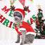 Christmas Dog Clothes Hoodie Pet Dog Sweater Flannel Antlers Scarf Winter Warm Small Dog Outfit Cat Hooded Clothing Costume Coat