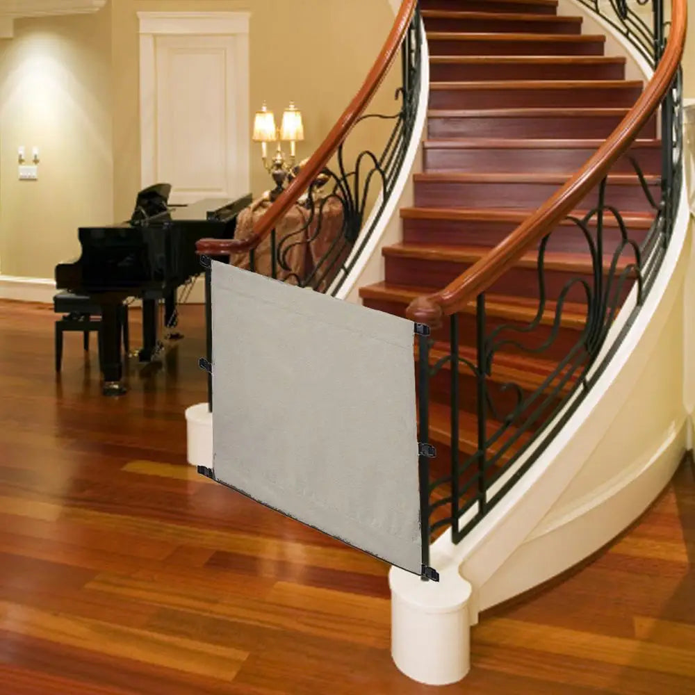 Pet Fences For Dogs Indoor 43.3x35.8in Dog Fence Stair Gate Retractable Kid Gates Dog Stairs For Small Dogs Dog Gate Indoor